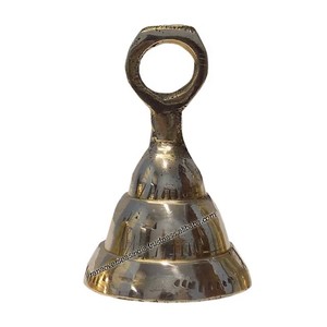 Campana de sonido de Metal superventas grabada decorativa con lazo colgante para el hogar templo Pooja habitación entrada al aire libre Feng Shui Decoración - Product Image 4