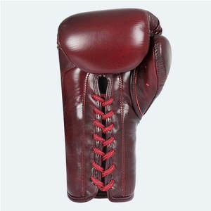 Gants de boxe pour adultes en cuir PU de qualité supérieure de 8oz Conception confortable à lacets Arts martiaux professionnels respirants et écologiques - Product Image 5