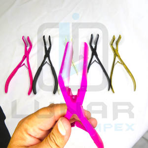 Hot Pink Color Pro Tape In Press Alicates para extensiones de cabello Asegure cada cinta en enlace presionando firmemente dos piezas juntas - Product Image 6