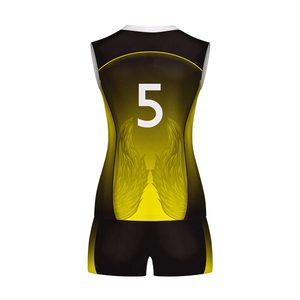 ODM OEM Personnalisée de haute qualité Meilleure vente Uniforme d'équipe de volley-ball par sublimation Vêtements de sport pour femmes à col en V - Product Image 3