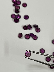 Gema granate Natural de rodolita, Color fino, 6mm, forma redonda, calibrada, suelta, lote de gema, de Sadiya internacional - Product Image 3