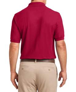 Maillot unisexe coupe classique respirant et léger motif solide Piqué de golf pour polo vêtements en tissu tricoté - Product Image 4