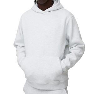 330GSM Basic Regular Fit White Over the Head Hoodie para Winter Trending OEM Service Blank Hoodies de Marfa International - Product Image 3