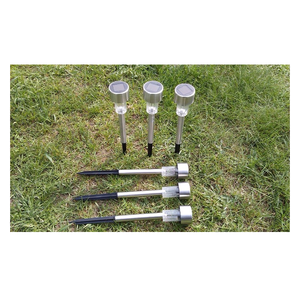 Lampe solaire LED de jardin, lampe solaire en acier inoxydable - Product Image 6