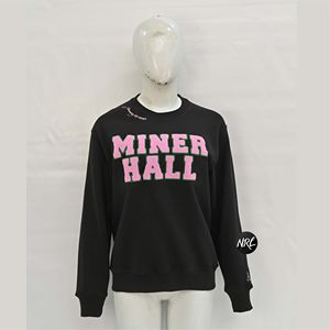 Venta al por mayor de sudaderas de cuello redondo de manga larga sin capucha de alta calidad de gran tamaño transpirable ropa de calle en blanco sudaderas de mujer - Product Image 1