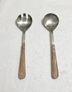 Nouvel arrivage de serveurs à salade en acier 18/8 poli Mate Accessoires de cuisine Outils à salade pour la maison Vaisselle Ustensiles de cuisine d'occasion - Product Image 2