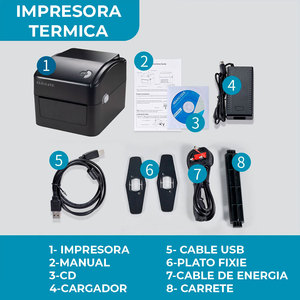 ELE-GATE Black and <b>White</b> Thermal Barcode Label <b>Printer</b> with 300DPI Resolution Ethernet Connectivity Office Usage - Product Image 6