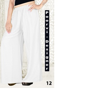 Rayonne légère de qualité supérieure PLAZZAO Bottom Wear Casual Use Winter Plus Size Respirant Quick Dry Boot Cut High Waist - Product Image 1