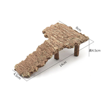 Plateforme de bain de soleil pour tortue, abri en résine en forme de tronc d'arbre, grotte d'escalade pour reptile, ornement en roche artificielle pour aquarium, terrarium, habitat