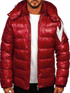 Chaqueta Bomber Roja para Hombre, Estilo Moderno, Resistente al Viento, con Capucha, Letras Personalizadas, Color Personalizado, Tallas S-6XL, Venta al Por Mayor, Impermeable - Product Image 3