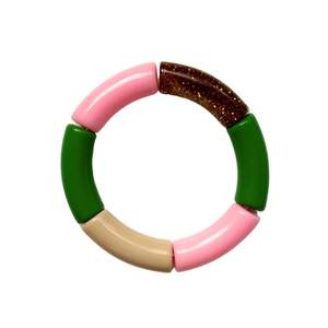 Nuevo Brazalete de Resina Redonda con Diseño de Cuentas, Pulseras Modernas y Elegantes para Mujer - Product Image 3