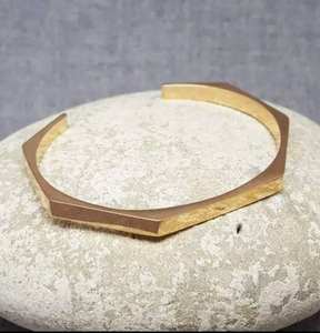 Open Brass Cuff <b>Bracelet</b> <b>Inspired</b> Modern Chinese Sculpture Polished Bangle Gift for Stylish Men Women Traditional Artistic - Product Image 6