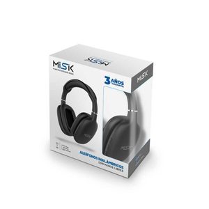 Noir Mod. MH624 BT-Casque supra-auriculaire sans fil, étanche, antibruit, pour les voyages sportifs, les DJ, utilisation du principe dynamique du vocalisme - Product Image 4