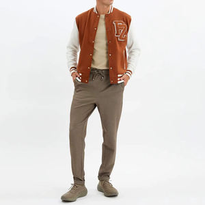 OEM/ODM venta al por mayor chaquetas para hombre al aire libre a prueba de viento Casual bordado hombres chaqueta de béisbol de la universidad para los hombres - Product Image 4