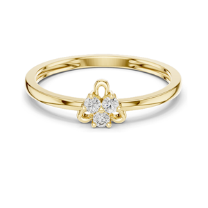 Anillo de Diamantes de Laboratorio para Mujer, Claridad VVS-VS EF, Oro de 18K, 14K, 10K y Plata 925, Opciones en Oro Rosa, Amarillo y Blanco - Product Image 3
