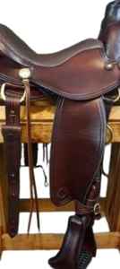 Sillín de equitación occidental de alta calidad, precio al por mayor, las últimas sillines de doma occidental para jinete de caballo, cuero de madera portátil - Product Image 3