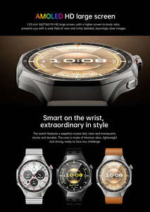 Nuevo Reloj Inteligente SK53 con Dynamic Island, Pantalla <span class=keywords><strong>Siempre</strong></span> Encendida, Carga Inalámbrica, Pago NFC, Monitor de Ritmo Cardíaco, Reloj Inteligente Deportivo para Hombre - Product Image 3