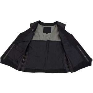 Veste en cuir pour femme en peau de mouton 100% authentique, vêtement d'extérieur OEM, avec lacets latéraux réglables, fermeture éclair et longueur courte - Product Image 6