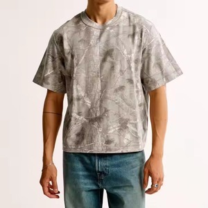 เสื้อยืดโอเวอร์ไซส์ทรงโอเวอร์ไซส์ผลิตจากผู้ผลิตชุดครอปสตรีทพิมพ์ลายดีทีจี - Product Image 3