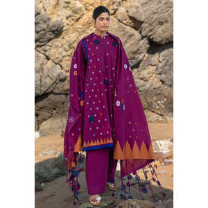 ชุดสูทแจ็คการ์ด 3 ชิ้นสำหรับผู้หญิง พร้อมผ้าคลุมไหล่ MJ-62002 - Product Image 5