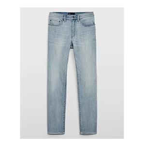 กางเกงยีนส์ขายาวสำหรับผู้ชายผ้าคอตตอน100% สีพื้นแบบลำลองอัจฉริยะรุ่นมิดเฮาส์กันน้ำได้ - Product Image 3