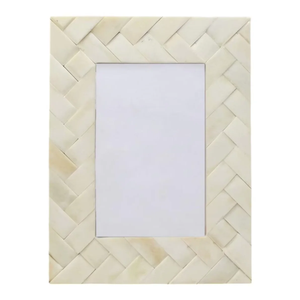 Marco de Fotos Artístico con Incrustaciones de Hueso Hecho a Mano |   Marco de Fotos Decorativo para Sala de Estar y Oficina - Product Image 6
