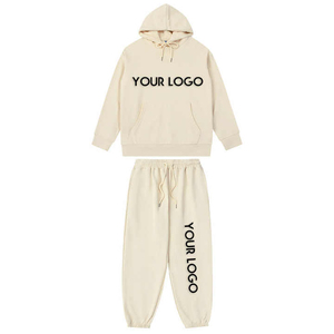 ชุดวอร์มกางเกงวิ่งสำหรับผู้ชายผ้าคอตตอน100% เสื้อมีฮู้ดระบายอากาศได้ดีโลโก้ตามสั่ง - Product Image 2