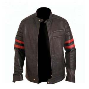 Bas quantité minimale de commande Veste de haute qualité en cuir 100% Veste en cuir véritable Mode personnalisée Hommes Vestes en cuir - Product Image 4