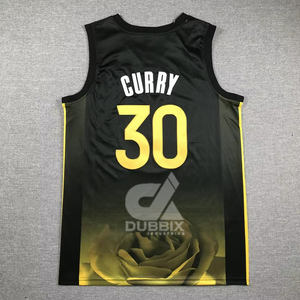 Maillots de basket-ball pour hommes 2025, personnalisés, imprimés par transfert thermique, de haute qualité, respirants, logo de Stephen Curry pour l'été - Product Image 5