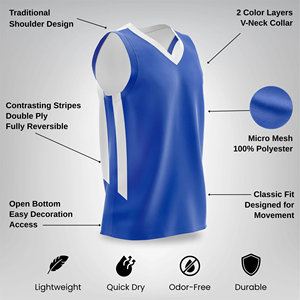 Camiseta de Baloncesto Transpirable para Hombre, Mejor Precio, Buen Material, Diseño Profesional - Product Image 5