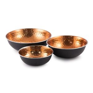 Bol de service design en cuivre avec finition antique créant une sensation de luxe pour les repas formels ou les célébrations festives - Product Image 5