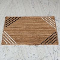 Tapis d'intérieur en Jute naturel, tapis d'intérieur tissé à la main, demi-cercle, fait à la main, réversible, décoration de la maison, tapis de sol, tapis de chiffon
