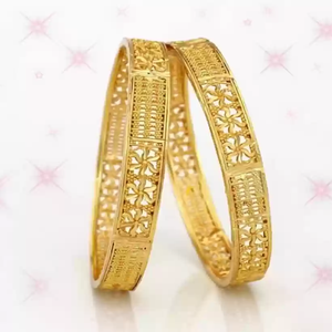 Bracelets en laiton élégants pour femmes pierres en relief indien plaqué or bijoux accessoires classiques pour la fête de mariage porter cadeau parfait - Product Image 2