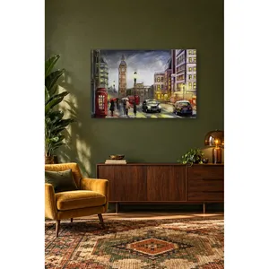 ภาพพิมพ์บนผืนผ้าใบ ฟิดา บิ๊กเบน บนถนนลอนดอนที่ฝนตก - Product Image 5