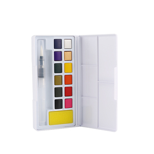 Acquerelli da taschino personalizzati 12 18 24 36 48 colori vernice tinta unita Set di colori ad acqua pigmento di pittura ad acquerello - Product Image 1