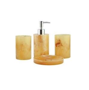 Ensemble de salle de bain en résine taille personnalisée Ensembles d'accessoires de salle de bain Avec bouteille de lavage à la main et produit Offre Spéciale - Product Image 2