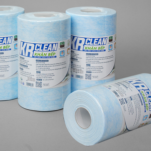 Krclean-Rollo de papel de cocina de 100 hojas azul, 1 capa, toallitas absorbentes de 20x20cm para la limpieza diaria de la cocina - Product Image 6