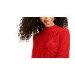 Maglione American Rag Junior's con Maniche a Palloncino per Donna, Invernale Casual Coreano, Lavorato a Maglia Sottile e Traspirante, Colore Vino, Taglia Large - Product Image 2