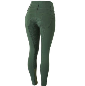 MUESTRA GRATUITA Pantalones de equitación para niñas, pantalones de silicona de asiento completo para niños, medias de equitación con bolsillos - Product Image 4