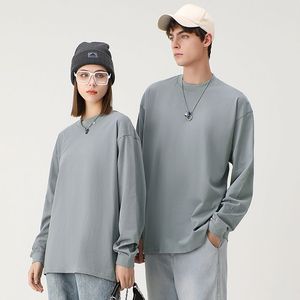 Venta al por mayor personalizada camiseta a granel Unisex de talla grande en blanco cuello redondo camisetas de manga larga para diseño de logotipo camiseta para hombres - Product Image 4