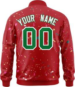 Veste universitaire formelle unisexe avec fermeture éclair complète Fabrication OEM personnalisée pour les équipes sportives et les promotions de clubs Décoration brodée - Product Image 2