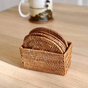 Grass Woven Tablemats Round Corn Natural Woven <b>Placemats</b> <b>Wicker</b> Sea Grass Coasters Heat Resistant <b>Placemats</b> Table Pad - Product Image 2