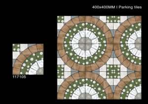 Carreaux de sol en porcelaine pour extérieur 400x400 mm, finition mate, revêtement solide pour parkings et allées - Product Image 5