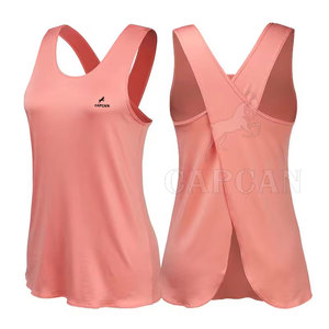Femmes dernier Style couleur unie été entraînement débardeur respirant coton bambou Fiber décontracté Fitness tricoté vêtements en vente - Product Image 1