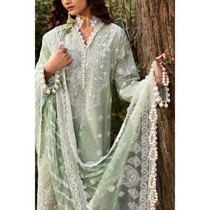 ชุดสูทผ้าลอนปักเลื่อมสำหรับผู้หญิง 3 ชิ้น พร้อมผ้าคลุมไหล่ชีฟอง PM-62023 - Product Image 6