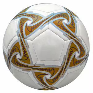 Paneles de impresión cosidos a máquina de Color marrón Balón de fútbol Mínimo MOQ Máquina cosida Fútbol de calle y tierra - Product Image 1