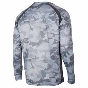 เสื้อโปโลตกปลาแขนยาวกันน้ำ แห้งเร็ว ระบายอากาศดี พิมพ์ลายแบบซับลิเมชั่น ป้องกันแสงแดด UPF 50+ สำหรับผู้ชาย ขายส่ง - Product Image 2