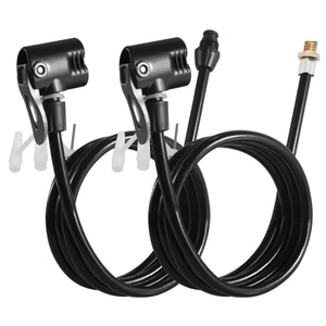Tuyau de pompe antigel universel pour vélo, tête en métal, 80cm/125cm, compatible avec les valves Schrader Presta <span class=keywords><strong>Dunlop</strong></span>, convient aux anciens et nouveaux modèles - Product Image 1