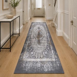 Tapis RUGS DEPOT LXDP-0920, vente en gros, gris anthracite, tapis traditionnel oriental imprimé numériquement, lavable en machine, chenille, antidérapant - Product Image 5