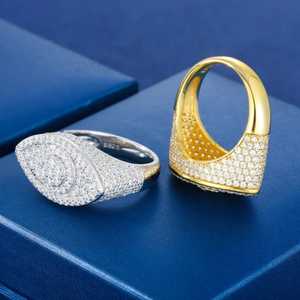 Bague de fiançailles en or 10K/14K/18K avec pavé de marquises, style vintage, certifiée GIA, tendance, protection, bague de petit doigt - Product Image 3